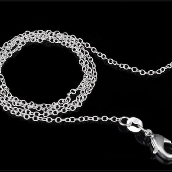 🔥Sale!🔥NEW 925 Silver Plated Rolo Cable Chain Link 18” Necklace - Picture 3 of 7